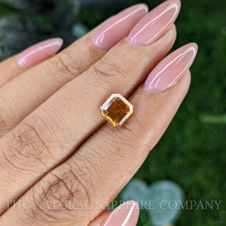 2.06 Ct. Yellowish Orange Sapphire from Ceylon (Sri Lanka)