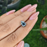 1.52 Ct. Greenish Blue Sapphire from Montana Life Style