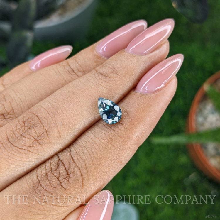1.52 Ct. Greenish Blue Sapphire from Montana