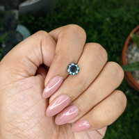 1.58 Ct. Greenish Blue Sapphire from Montana Life Style