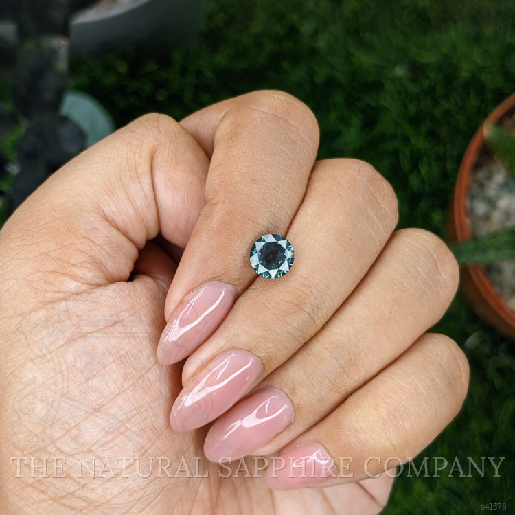 1.58 Ct. Greenish Blue Sapphire from Montana
