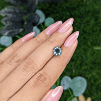 1.58 Ct. Greenish Blue Sapphire from Montana Life Style