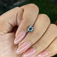 1.02 Ct. Greenish Blue Sapphire from Montana Life Style