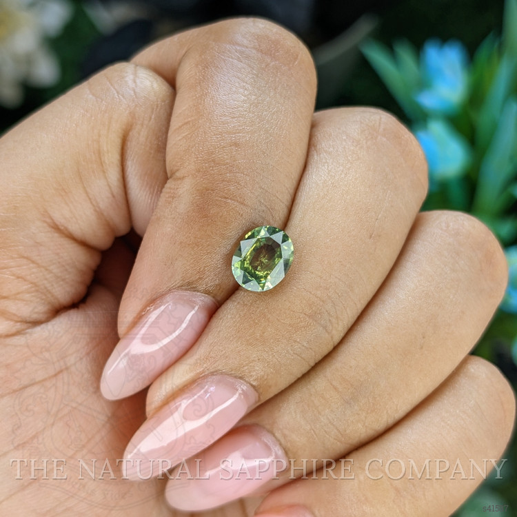 1.49 Ct. Yellowish Green Sapphire from Madagascar