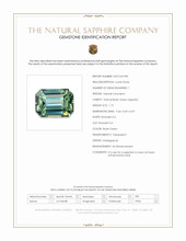 1.75 Ct. Bluish Green Sapphire from Madagascar Scan Report