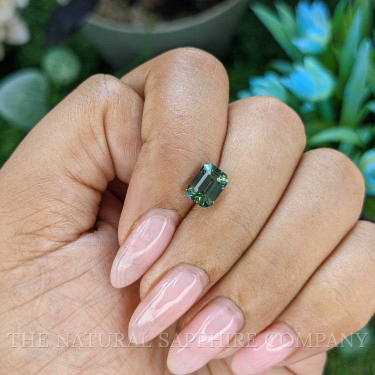 1.75 Ct. Bluish Green Sapphire from Madagascar