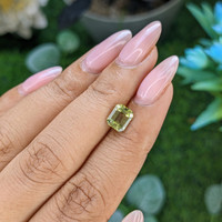 1.66 Ct. Green Sapphire from Madagascar Life Style