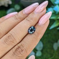 1.51 Ct. Greenish Blue Sapphire from Madagascar Life Style