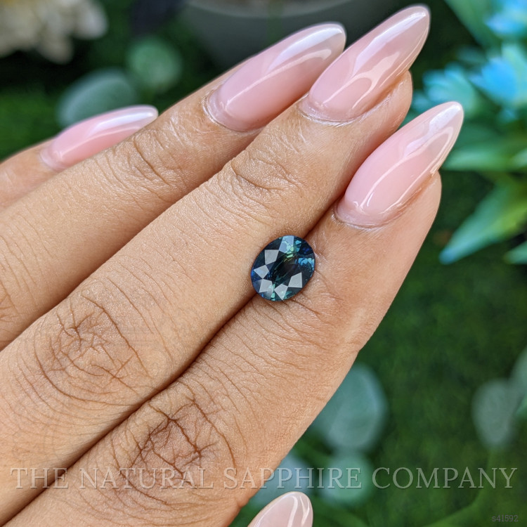 1.51 Ct. Greenish Blue Sapphire from Madagascar