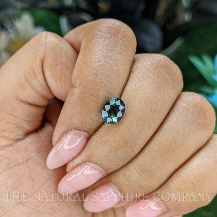 1.51 Ct. Greenish Blue Sapphire from Madagascar