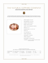 1.52 Ct. Padparadscha Sapphire from Madagascar Scan Report