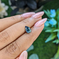 1.07 Ct. Bluish Green Sapphire from Madagascar Life Style
