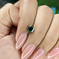 1.16 Ct. Bluish Green Sapphire from Australia Life Style