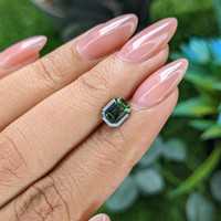 1.33 Ct. Bluish Green Sapphire from Australia Life Style