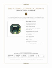 1.20 Ct. Yellowish Green Sapphire from Australia Scan Report