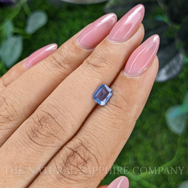 0.71 Ct. Purplish Blue Sapphire from Tanzania