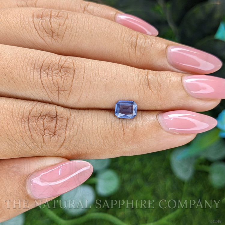 0.71 Ct. Purplish Blue Sapphire from Tanzania