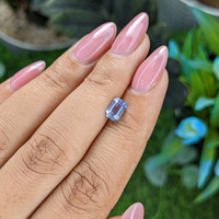 1.11 Ct. Purplish Blue Sapphire from Tanzania Life Style
