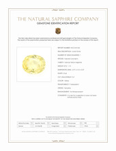 1.13 Ct. Yellow Sapphire from Tanzania Scan Report
