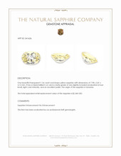 1.56 Ct. Yellow Sapphire from Tanzania Appraisal