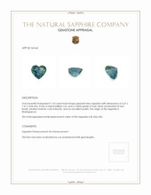 1.53 Ct. Greenish Blue Sapphire from Madagascar Appraisal