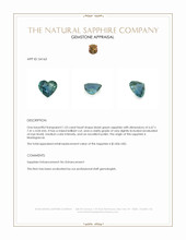 1.53 Ct. Bluish Green Sapphire from Madagascar Appraisal