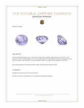 2.52 Ct. Purple Sapphire from Tanzania Appraisal