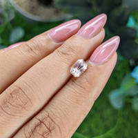 1.58 Ct. Peach Sapphire from Tanzania Life Style