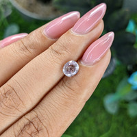 1.10 Ct. Peach Sapphire from Tanzania Life Style