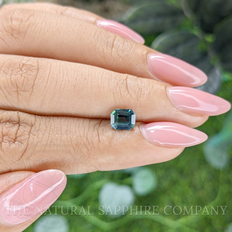 1.20 Ct. Bluish Green Sapphire from Ceylon (Sri Lanka)