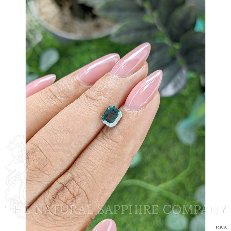 1.20 Ct. Bluish Green Sapphire from Ceylon (Sri Lanka)