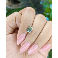 1.55 Ct. Bluish Green Sapphire from Ceylon (Sri Lanka) Life Style