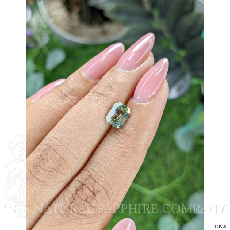 1.69 Ct. Yellowish Green Sapphire from Ceylon (Sri Lanka)