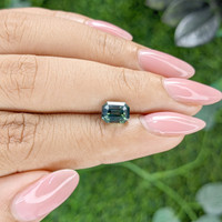 2.04 Ct. Bluish Green Sapphire from Ceylon (Sri Lanka) Life Style