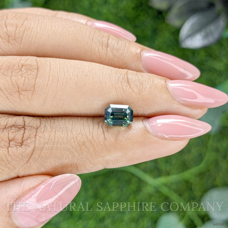 2.04 Ct. Bluish Green Sapphire from Ceylon (Sri Lanka)