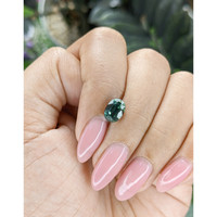 2.08 Ct. Green Sapphire from Ceylon (Sri Lanka) Life Style
