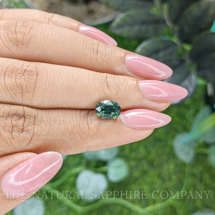 2.08 Ct. Green Sapphire from Ceylon (Sri Lanka)