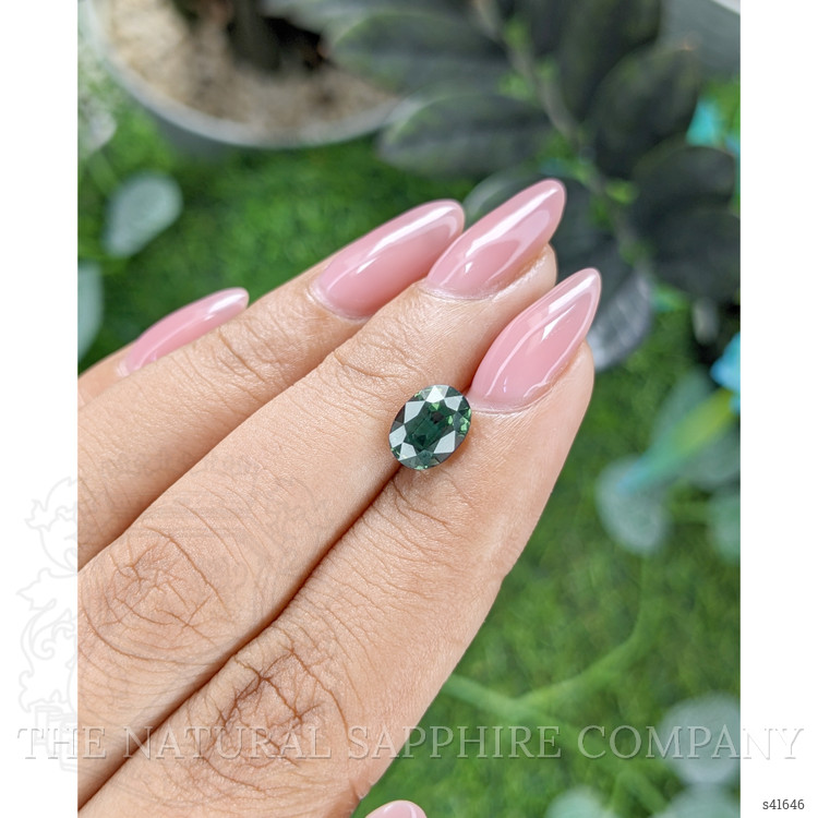 2.08 Ct. Green Sapphire from Ceylon (Sri Lanka)