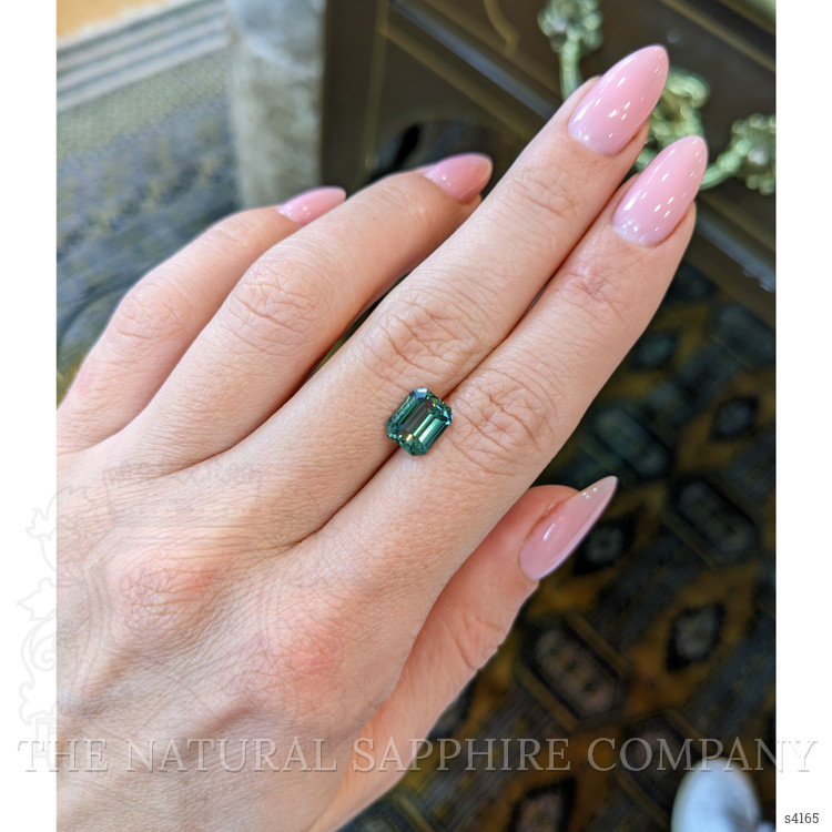 2.62 Ct. Bluish Green Sapphire from Madagascar
