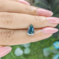 2.22 Ct. Greenish Blue Sapphire from Ceylon (Sri Lanka) Life Style