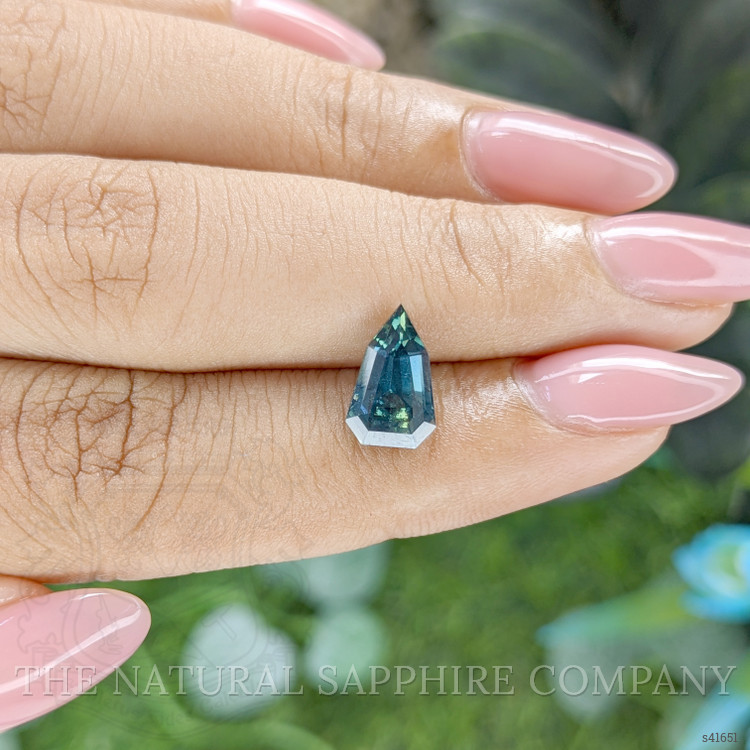2.22 Ct. Greenish Blue Sapphire from Ceylon (Sri Lanka)