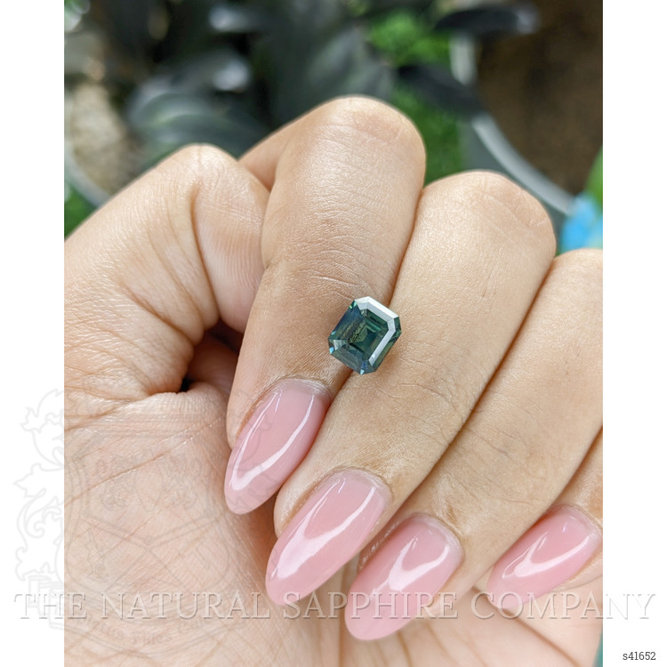 2.53 Ct. Bluish Green Sapphire from Ceylon (Sri Lanka)