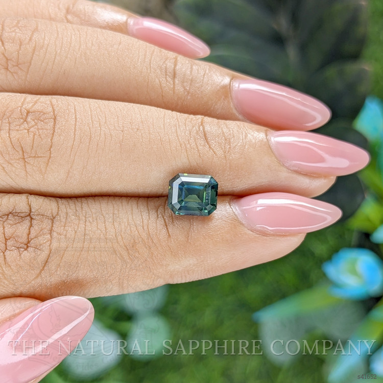 2.53 Ct. Bluish Green Sapphire from Ceylon (Sri Lanka)