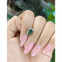 2.58 Ct. Bluish Green Sapphire from Ceylon (Sri Lanka) Life Style