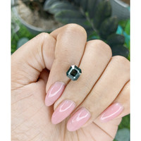 3.03 Ct. Bluish Green Sapphire from Ceylon (Sri Lanka) Life Style