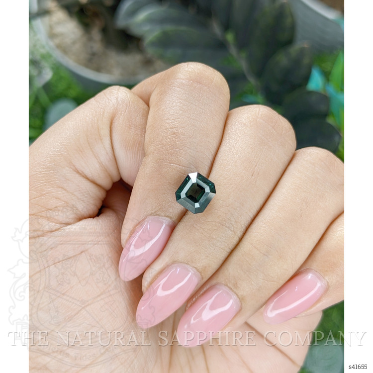 3.03 Ct. Bluish Green Sapphire from Ceylon (Sri Lanka)