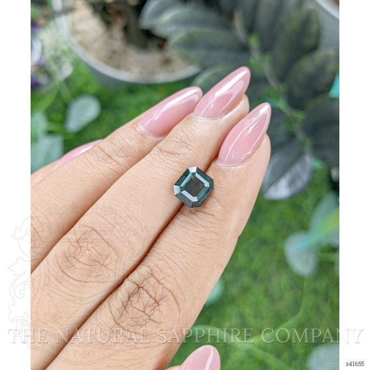 3.03 Ct. Bluish Green Sapphire from Ceylon (Sri Lanka)
