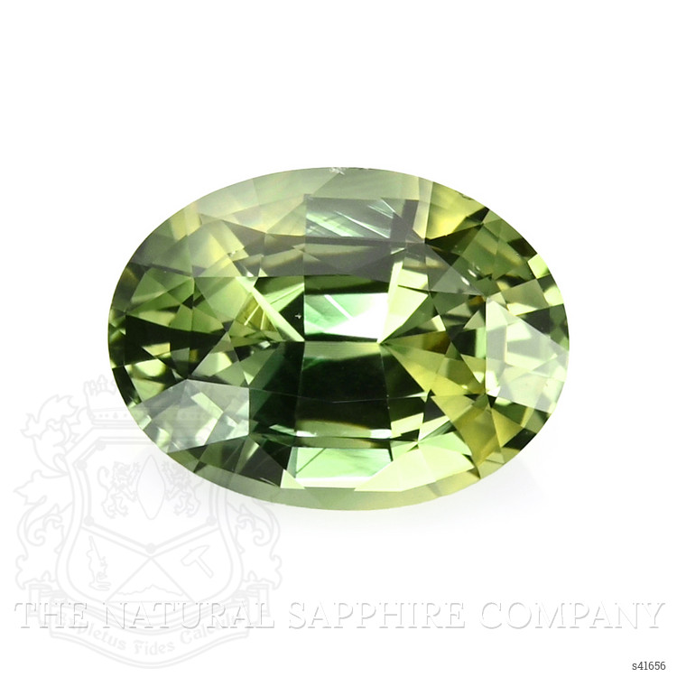 3.04 Ct. Yellowish Green Sapphire from Ceylon (Sri Lanka)