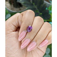 3.05 Ct. Pinkish Purple Sapphire from Ceylon (Sri Lanka) Life Style