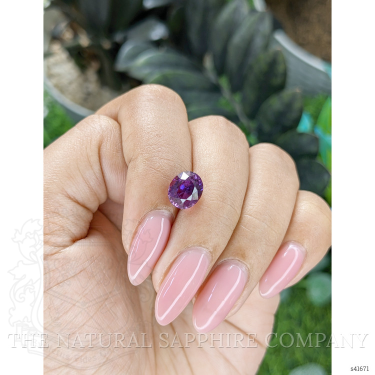 3.16 Ct. Pinkish Purple Sapphire from Ceylon (Sri Lanka)